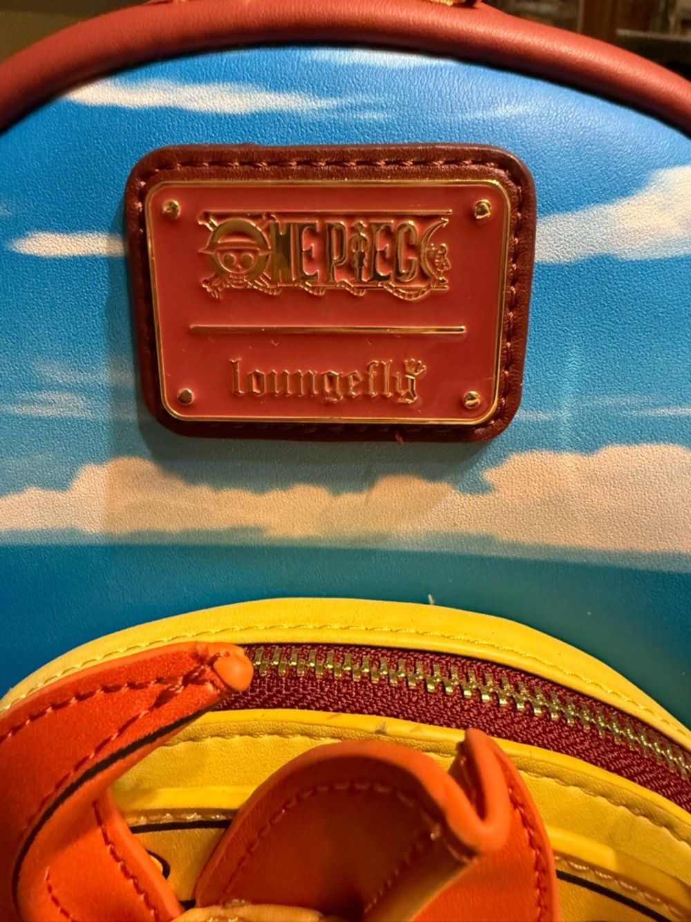 Loungefly One Piece Tony Tony Chopper Sunny Go Backpack - Orange/Yellow/Blue - Picture 2 of 7